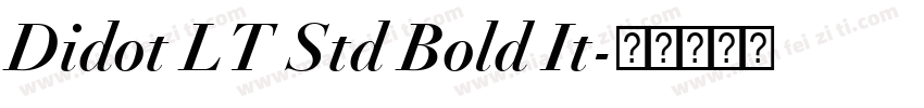 Didot LT Std Bold It字体转换